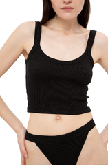 Luna Майка кроп-топ в рубчик L043r Debora